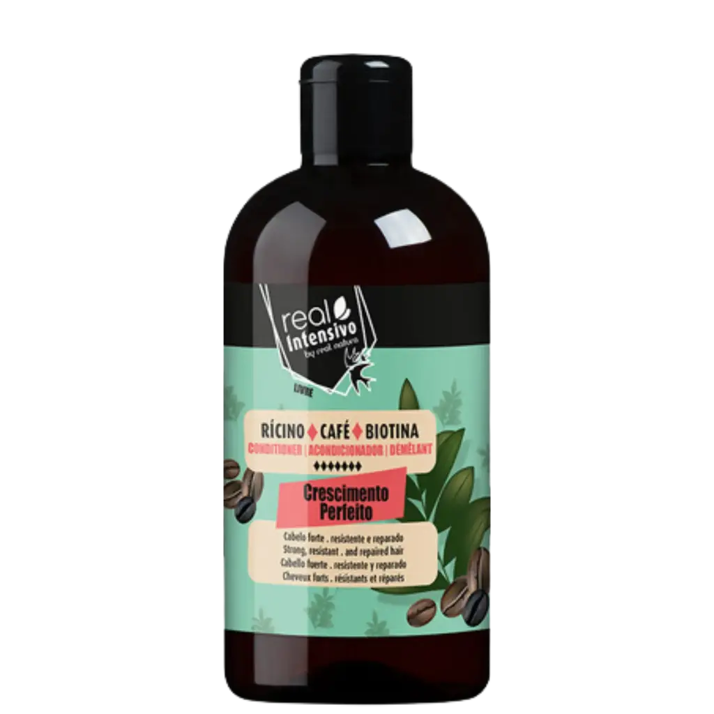 Après-shampooing "Crescimento Perfeito - Ricin, Café, Biotine" Real Natura 300ml