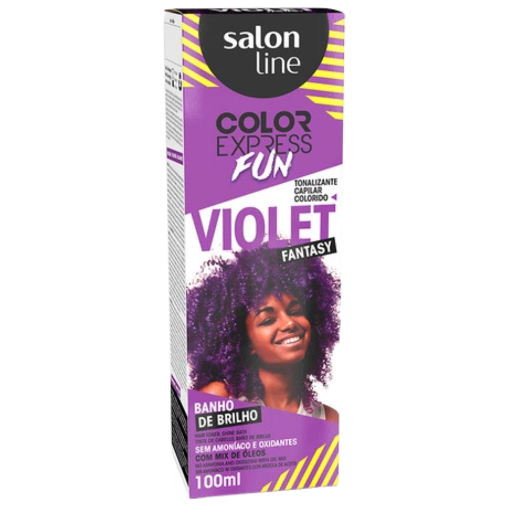 Tinta Matizadora Temporária Cor: Violet Fantasy (violeta) "Color Express Fun" Salon Line 100ml