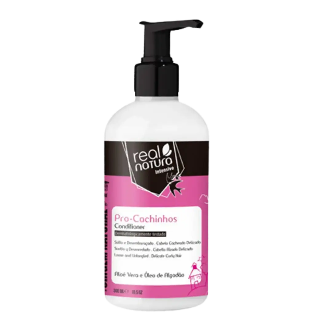 [5600493410130] Children's Conditioner - Pro-Cachinhos - Cotton Vegetable Oil - Real Natura 300ml