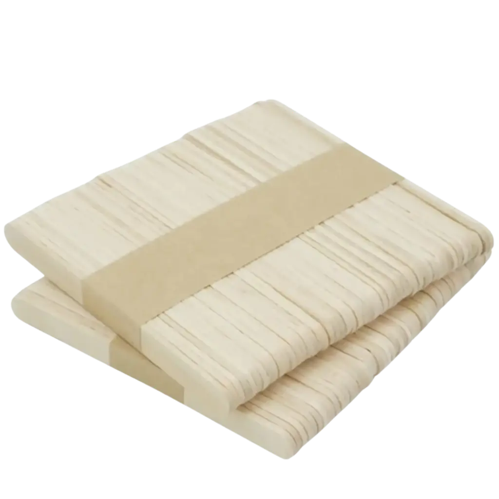 [A190076A] Spatule en bois pour l'épilation de la moustache 11cm, 100 unités