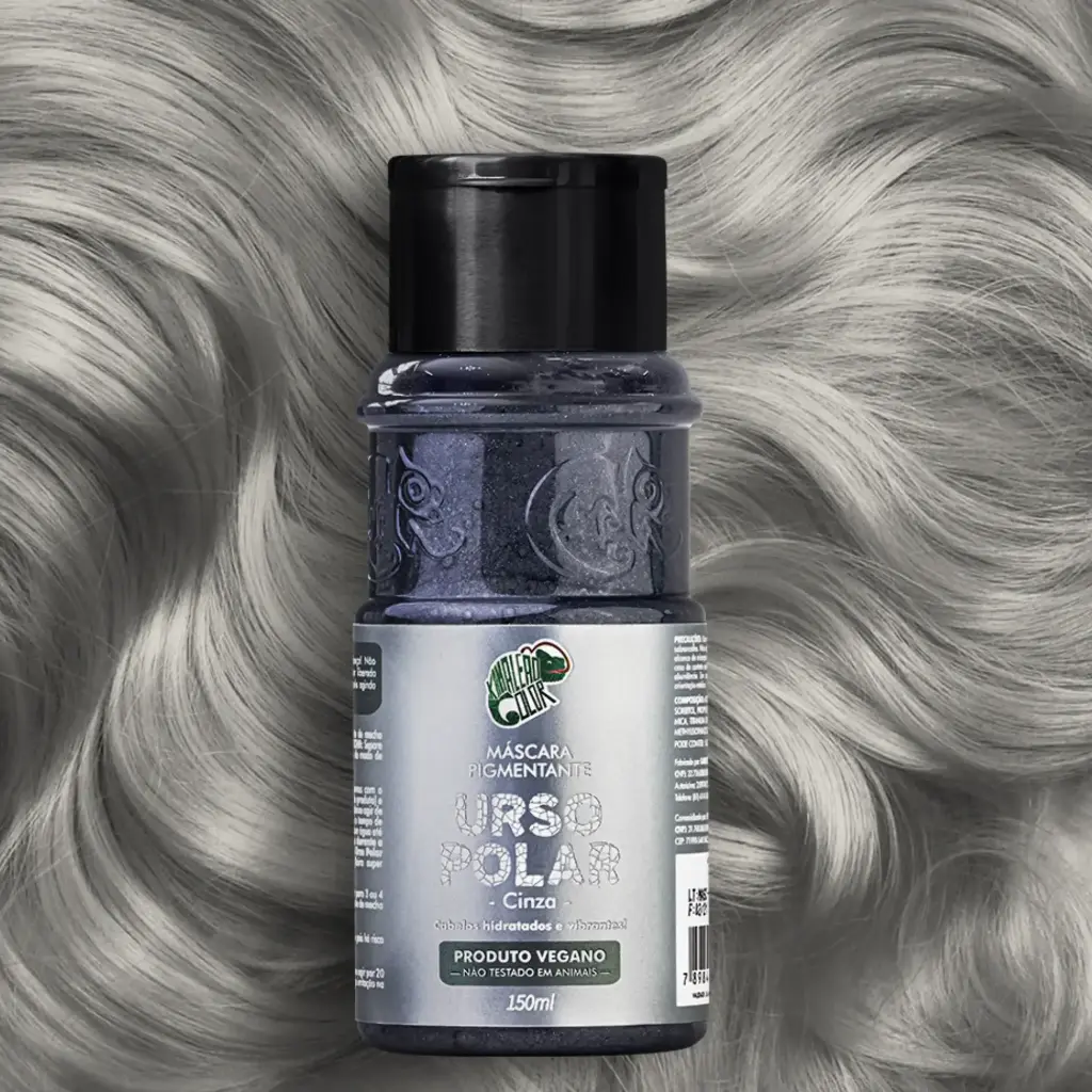 Máscara Pigmentante - Kamaleão Color - Urso Polar (Cinza) - 150ml