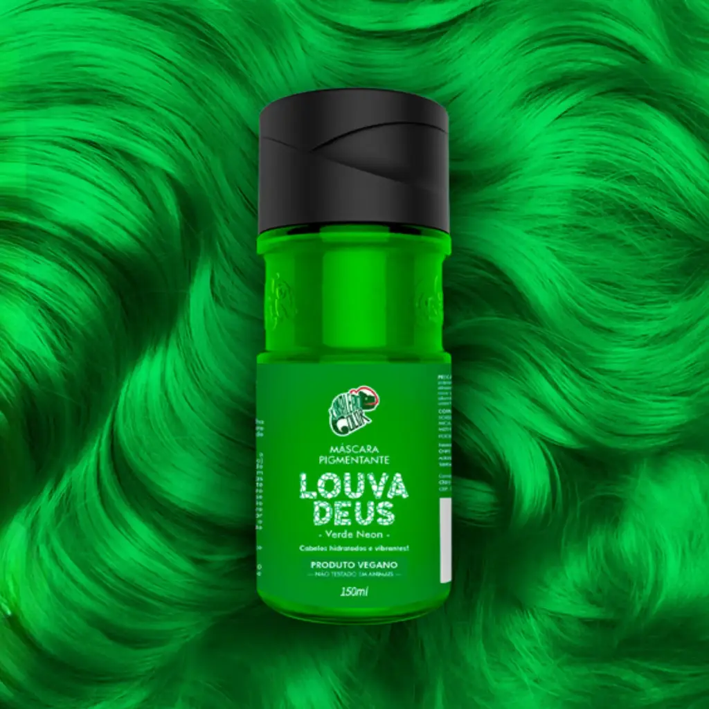 [7898449393677] Masque Pigmentant - Kamaleão Color - Louva Deus (Vert Néon) - 150ml