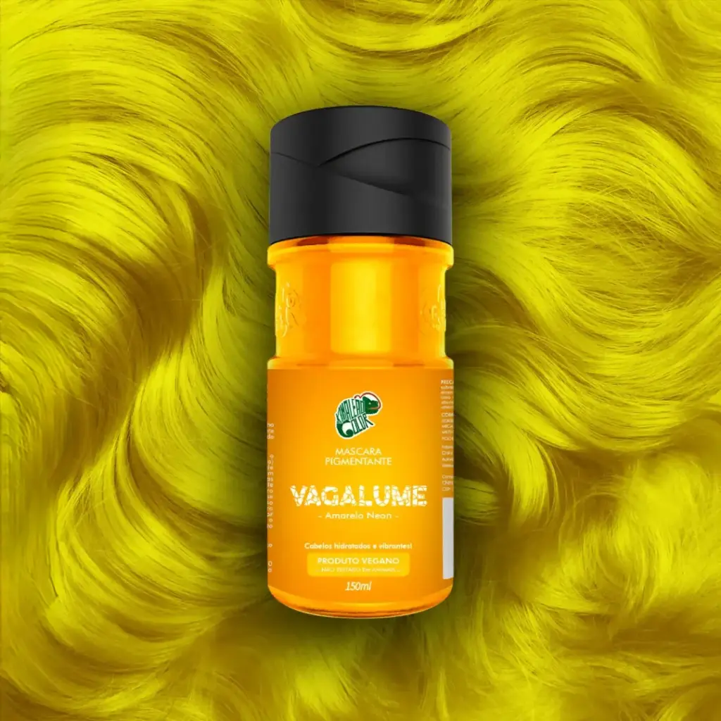 Máscara Pigmentante - Kamaleão Color - Vagalume (Amarelo Neon) - 150ml​