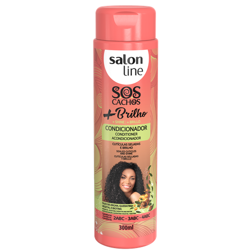 [7898009430088] Condicionador “SOS Cachos+Brilho” Salon Line 300ml