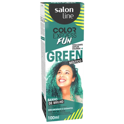[7908458317769] Temporary Green Toning Dye "Color Express Fun" Salon Line 100ml