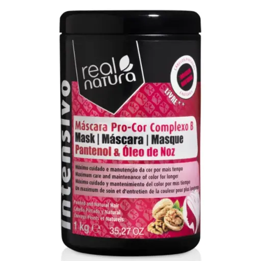 [5600493403293] Máscara para Proteção da Cor - Pro-Cor Complexo B - Pantenol e Óleo de Noz - Real Natura 1kg