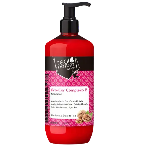 [5600493403194] Champôr para Proteção da Cor - Pro-Cor Complexo B - Pantenol e Óleo de Noz - Real Natura 500ml