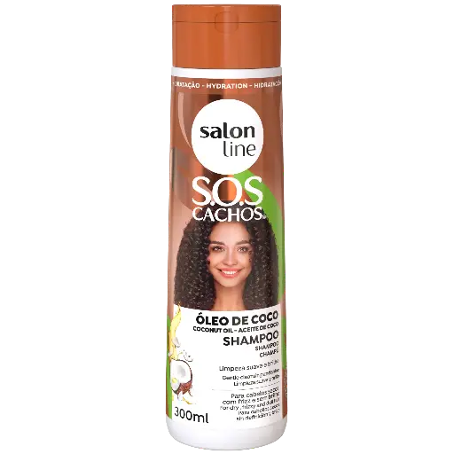 [7898623959989] Shampoo - SOS Curls Coconut - Salon Line - 300ml
