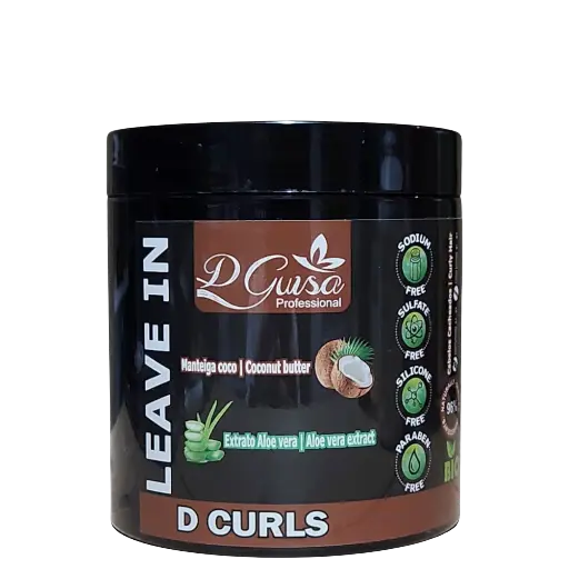 [7894593892011] Leave-In Cream - Coconut and Aloe Vera - D Guisa 500ml